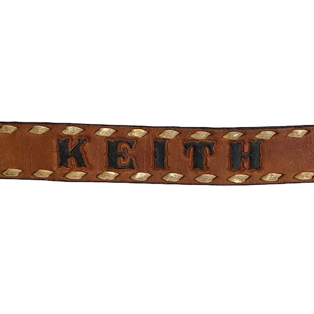 Vintage Boys’ Tooled Leather Belt 22.5
